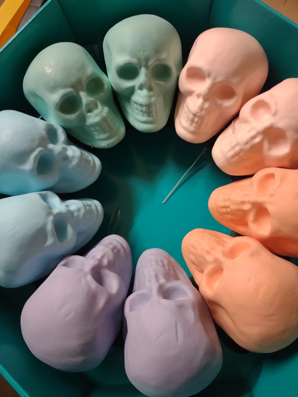 Pastel Skull Decor Wreath Halloween New